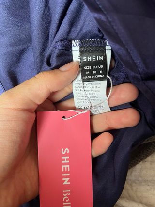 Vestido largo azul con botones