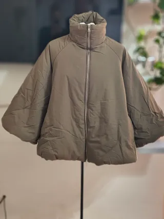 Giubbotto donna corto manica corta verde oliva