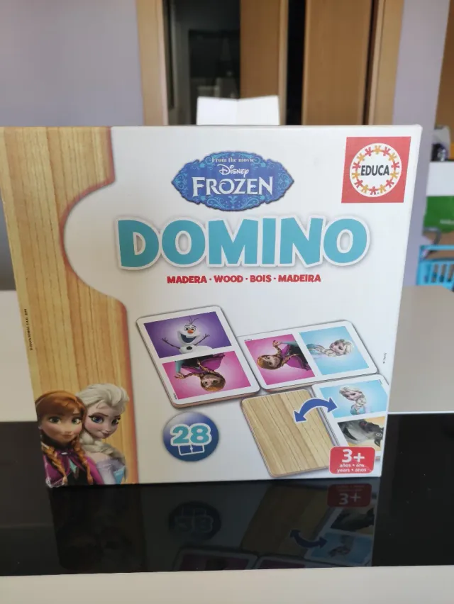 Dominó Frozen Educa Madera 28 Piezas