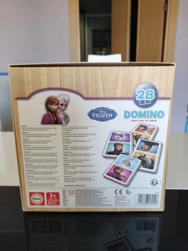 Dominó Frozen Educa Madera 28 Piezas