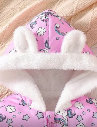 Chaqueta niña unicornios y arcoíris