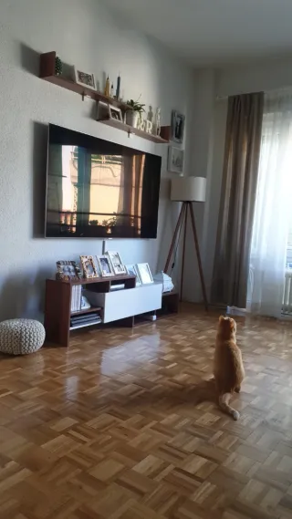 Mueble TV y estantería madera