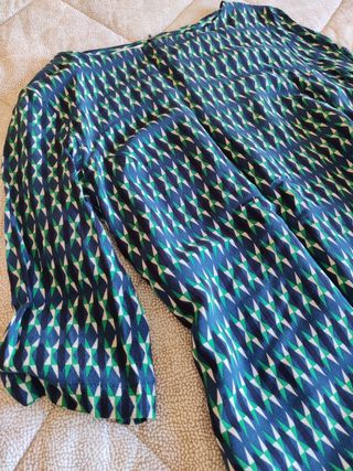 Abito Promod fantasia geometrica blu/verde