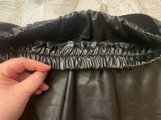 Minigonna similpelle a portafoglio taglia unica