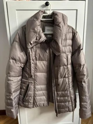 Abrigo Geox Beige/Gris