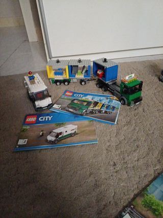 Lego City Camión de Carga y banck transport