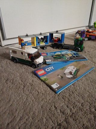 Lego City Camión de Carga y banck transport