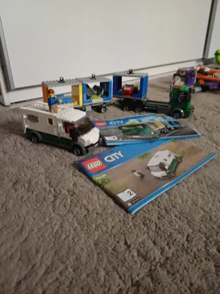 Lego City Camión de Carga y banck transport