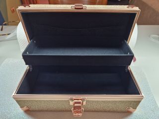 Brush Case Glitter Rose Gold Jet Set Beauty