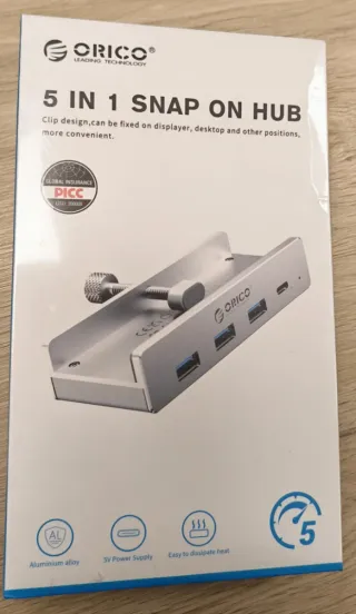 Hub USB Orico MH4PC Aluminio Negro