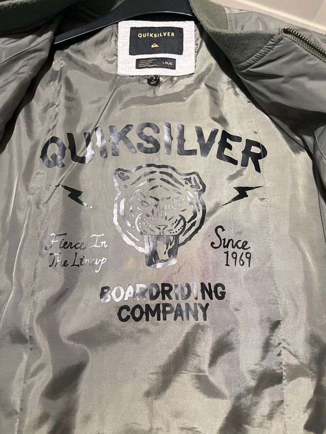 Chaqueta Quiksilver Talla L Verde Oliva