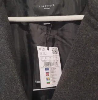 Abrigo largo Cortefiel gris