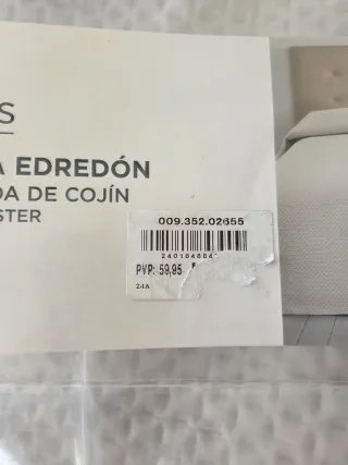 Edredón y funda de cojín sin estrenar