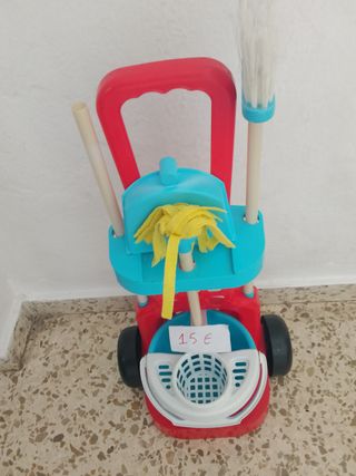 Carrito de limpieza infantil