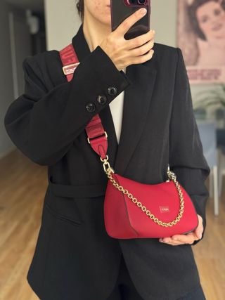 Bolso Furla Rojo y Dorado