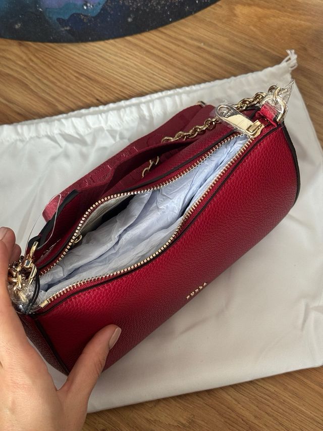 Bolso Furla Rojo y Dorado