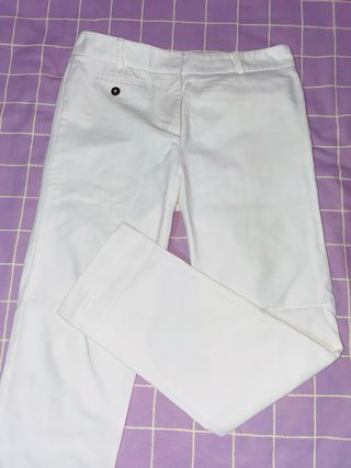 Pantalón blanco Zara Talla 36
