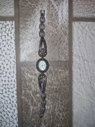 Reloj de pulsera mujer plata antiguo