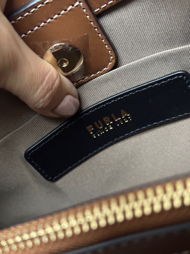 Bolso Furla Beige y Marrón