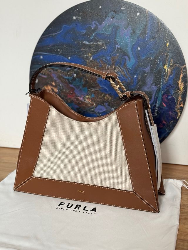 Bolso Furla Beige y Marrón