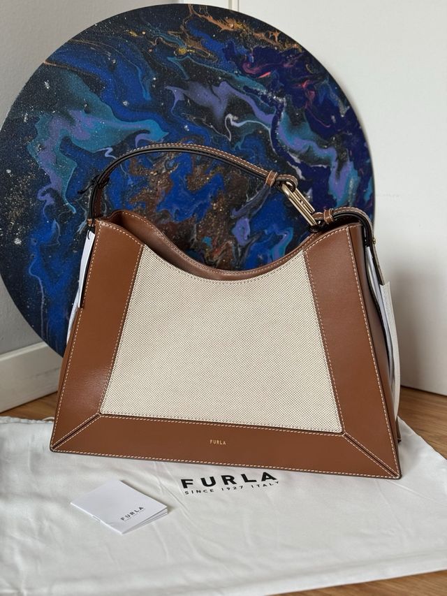 Bolso Furla Beige y Marrón