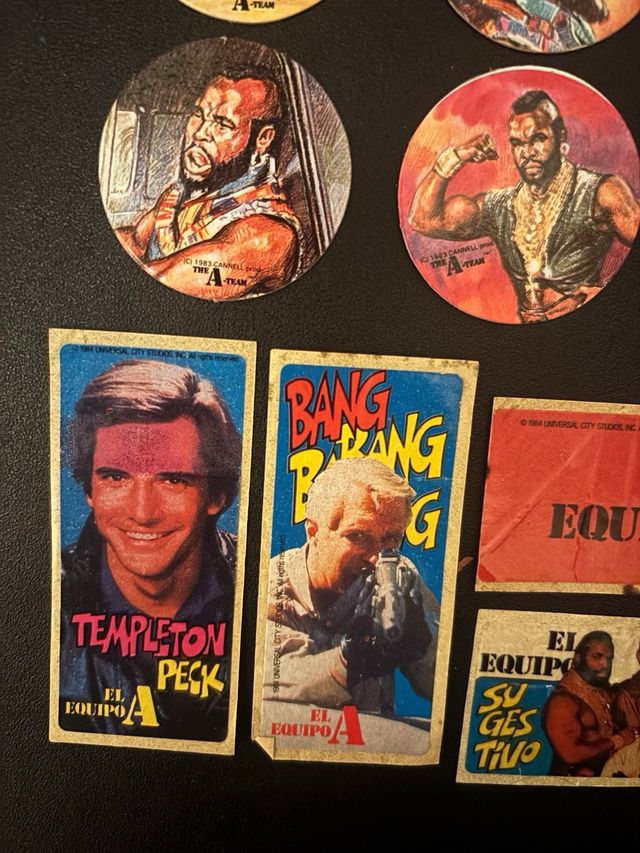 Lote Pegatinas Tazos El Equipo A Bimbo