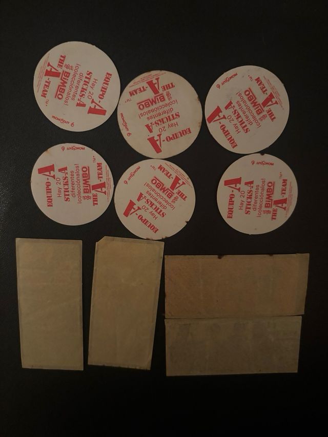 Lote Pegatinas Tazos El Equipo A Bimbo