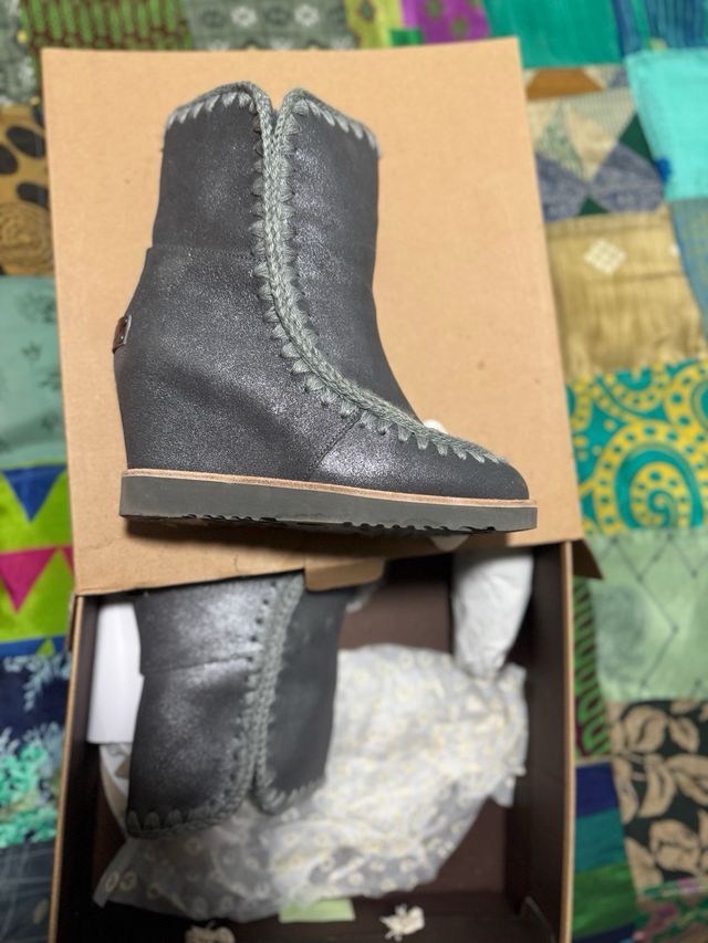 Botas Mou 38 Nuevas Gris