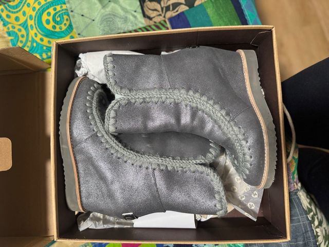 Botas Mou 38 Nuevas Gris