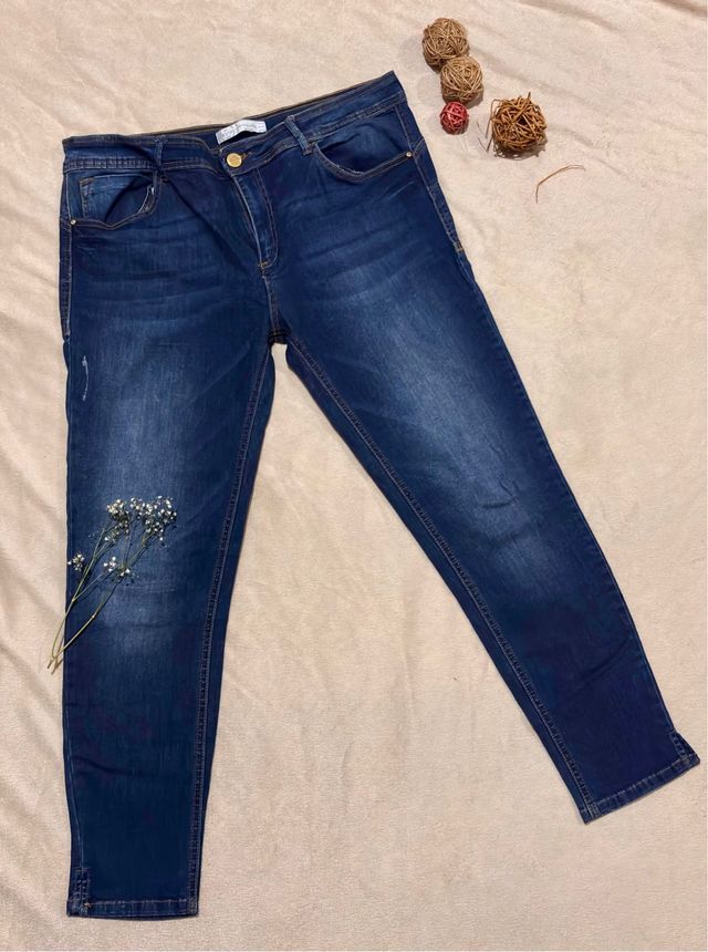 Vaqueros pitillo Bershka azules