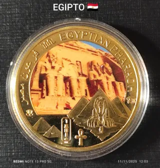 Moneda The Egyptian Pharaohs Egipto Abu simbel