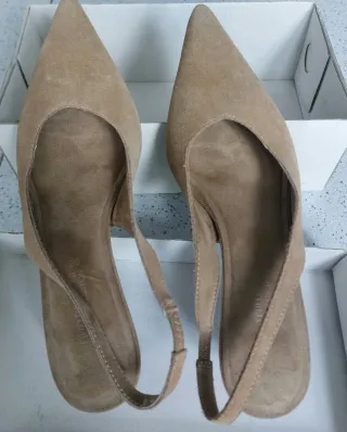 Zapatos tacón kitten beige