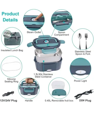 Fiambrera Eléctrica 60W 1.5L Taper Calentador Comi