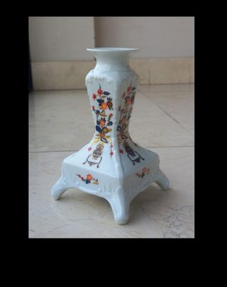 Coppia di portacandele Janbo in porcellana