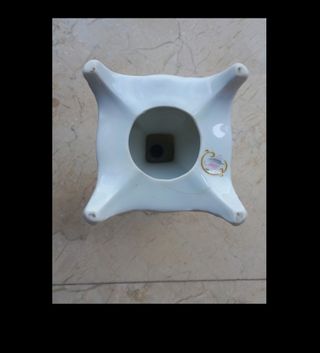 Coppia di portacandele Janbo in porcellana