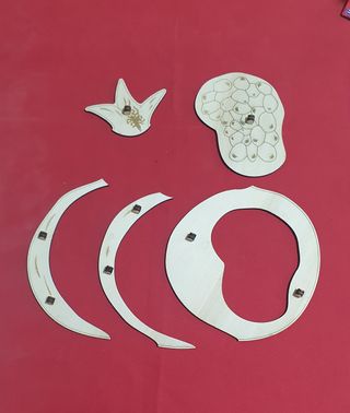 Puzzle Melograna in Legno nomenclatura montessori