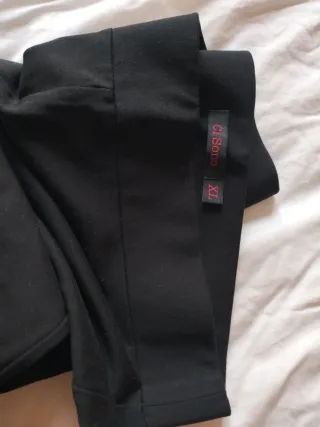 REBAJADOPANTALÓN NEGRO FIESTA NUEVO AJUSTADO