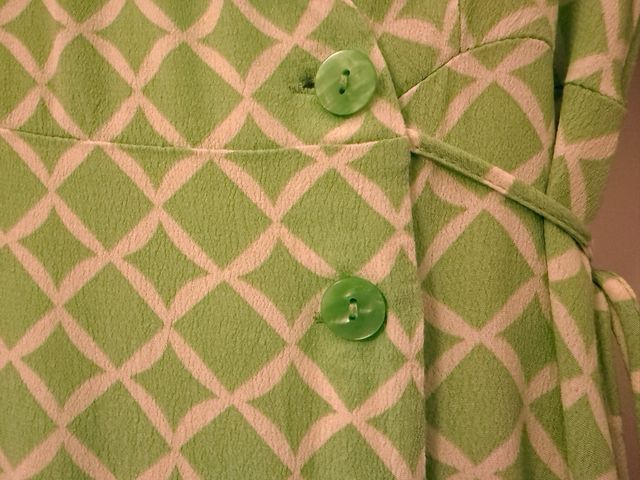 Vestido verde estampado Mango