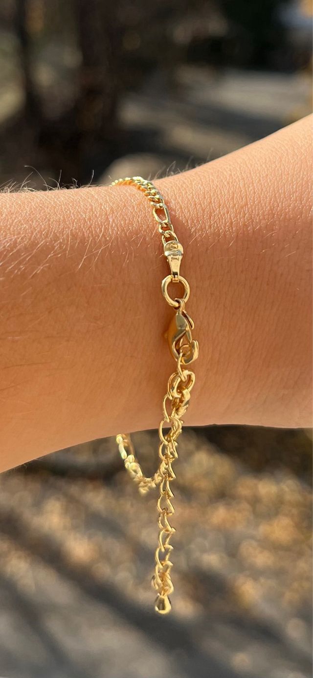 Braccialetto placcato oro 750