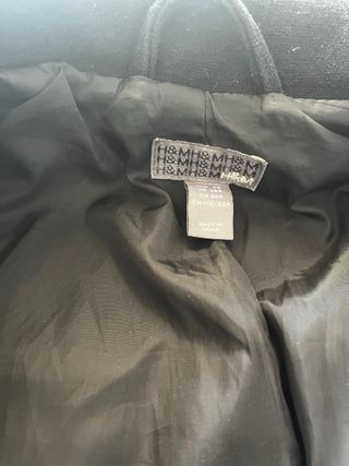 Cappottino H&M Uomo Nero Taglia 46 it