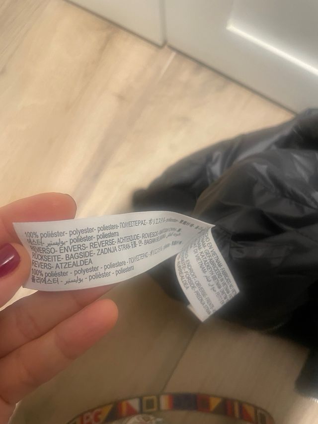 Chaqueta acolchada negra