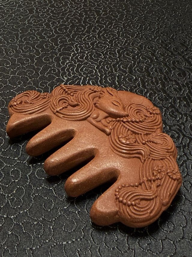 Peine Guasha Antiestrés Herbal naranja