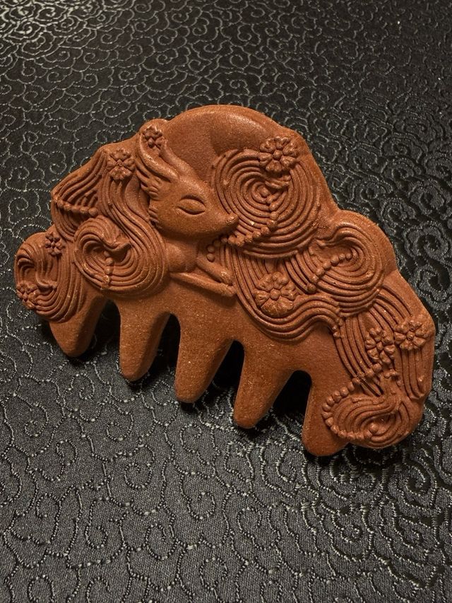 Peine Guasha Antiestrés Herbal naranja