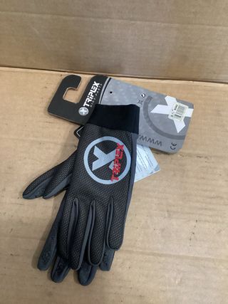 Guantes Triplex Largos Negro/Gris