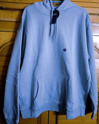 Sudadera capucha Hollister XL Color Pizarra