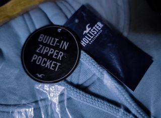 Sudadera capucha Hollister XL Color Pizarra