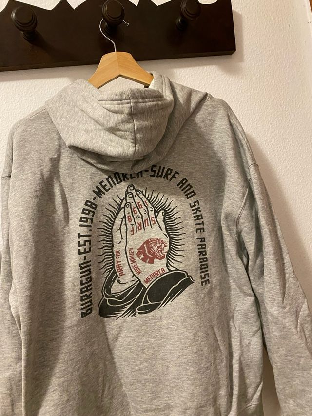 Sudadera Gris Buragun Menorca