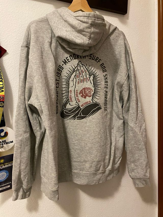 Sudadera Gris Buragun Menorca