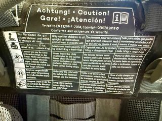 Mochila Porta Bebé Deuter 4 Plus.