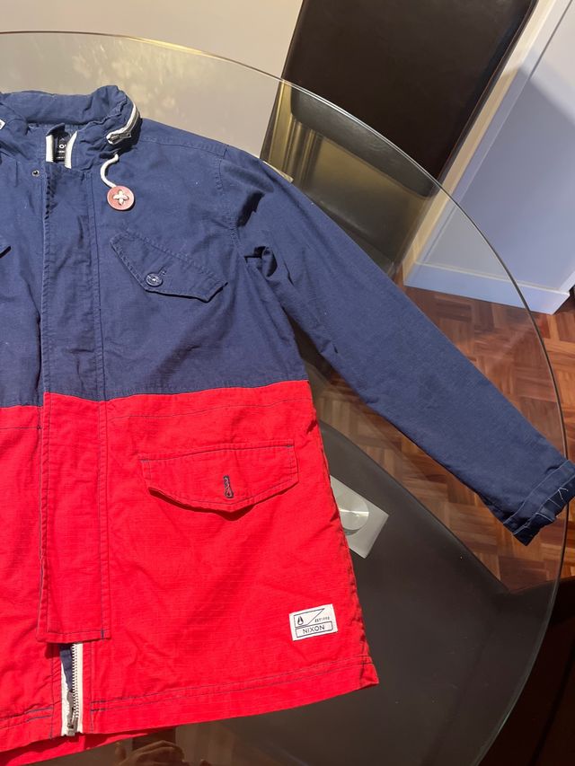 Chaqueta Nixon Talla M Azul/Roja